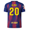 Nike Barcelona Authentic Dani Olmo Home Jersey w/ La Liga Champion Patches 25/26 (Deep Royal Blue/Midwest Gold)