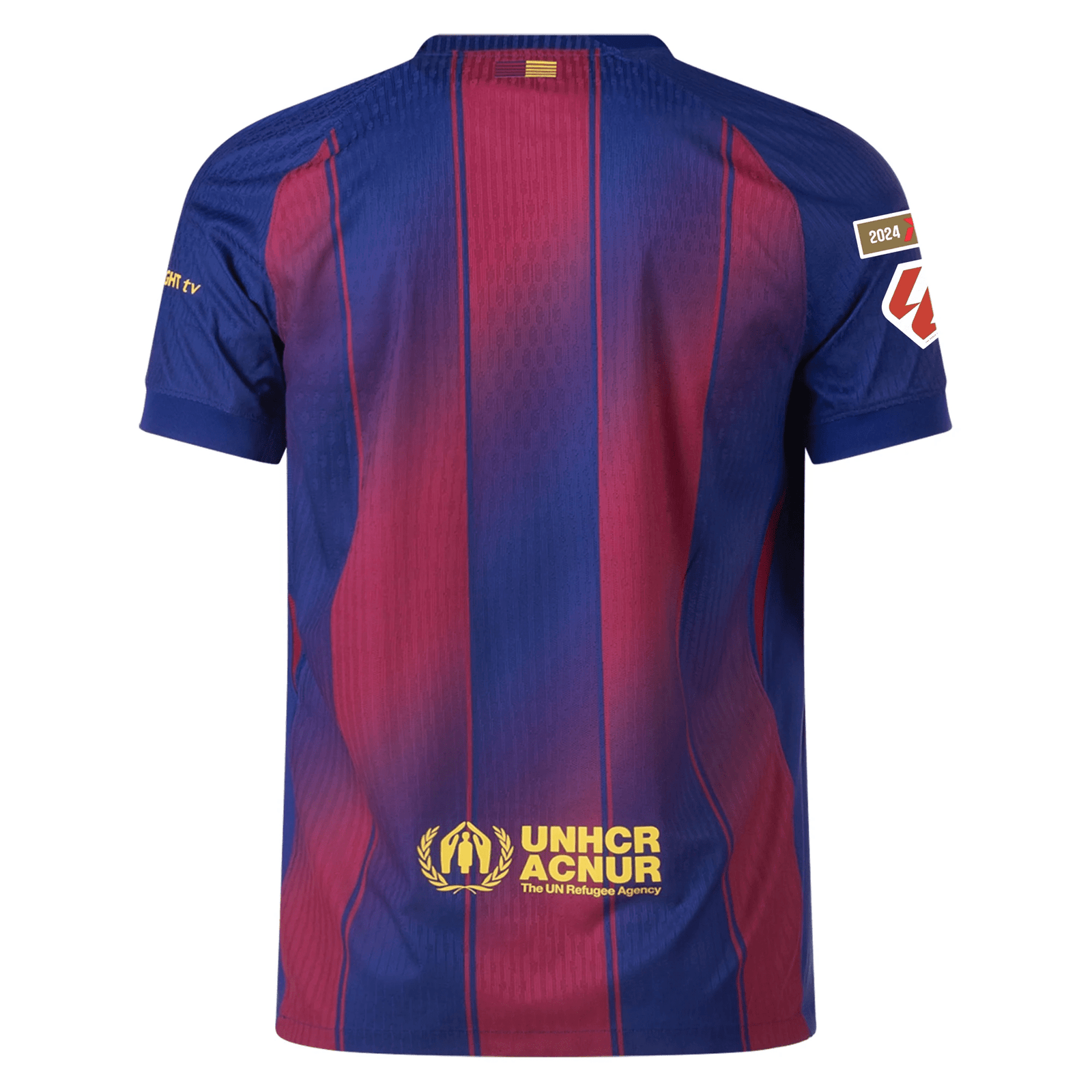 Nike Barcelona Authentic Home Jersey w/ La Liga Champion Patches 25/26 (Deep Royal Blue/Midwest Gold) | SoccerWearhouse