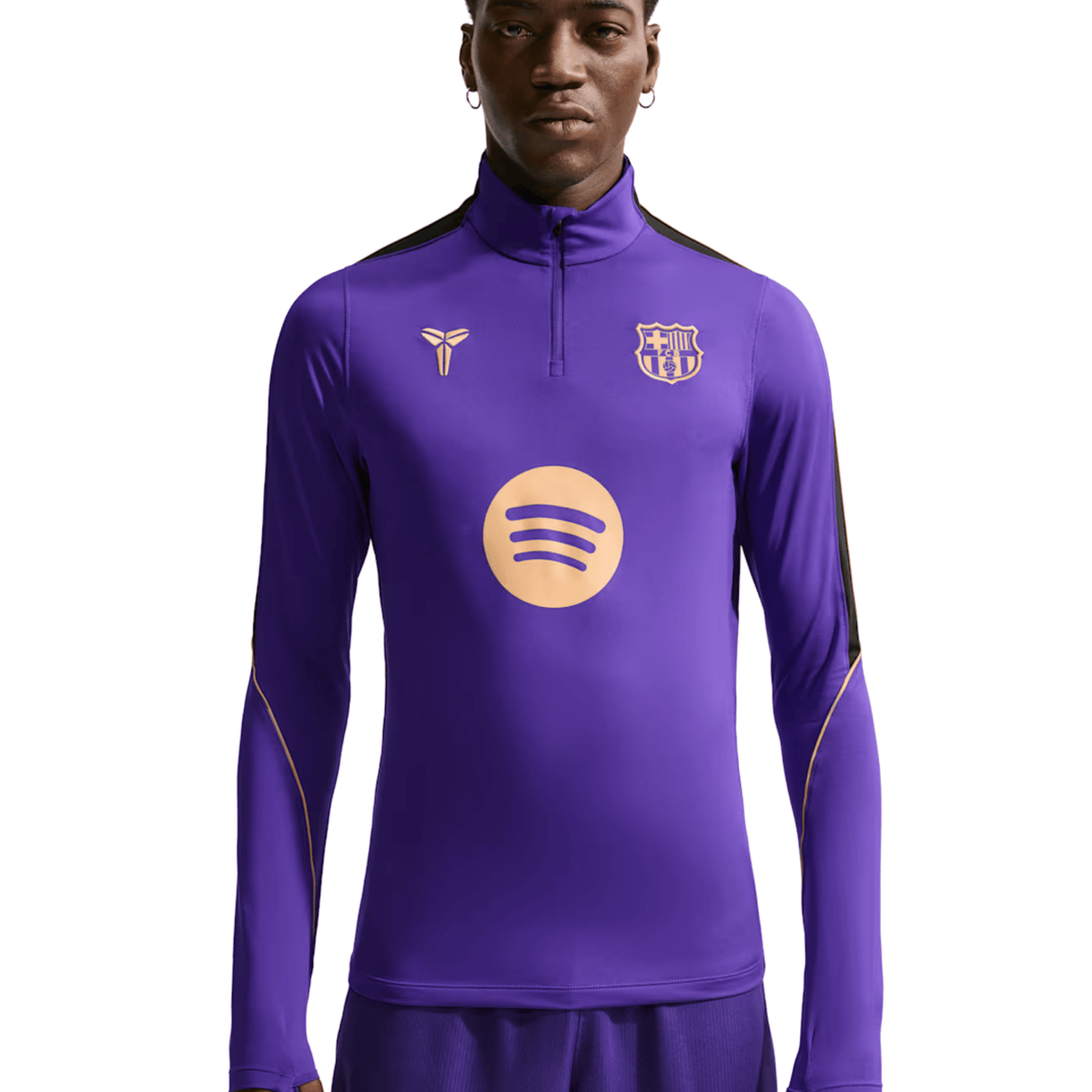 Nike Barcelona Away Strike Drill Top 26/27 (Purple/Black/Metallic Gold) | SoccerWearhouse