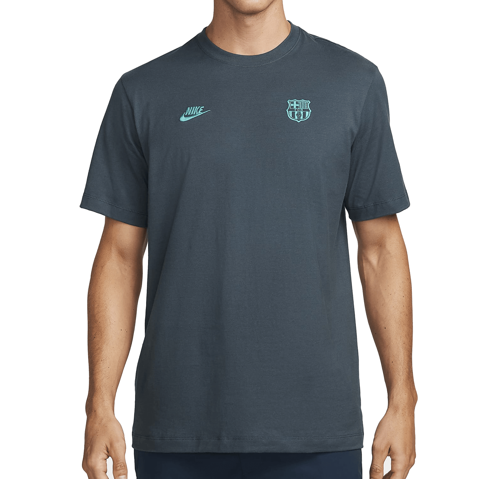 Nike Barcelona Essential T-Shirt 23/24 (Thunder Blue) | SoccerWearhouse