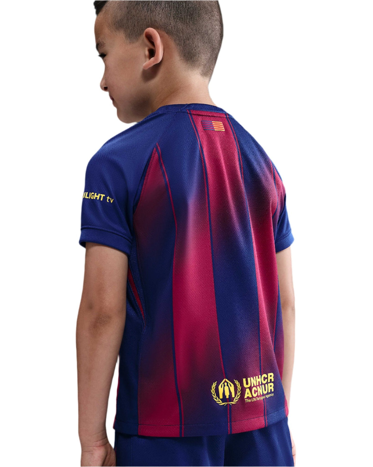 Nike Barcelona Little Kids 3 - Piece Home Kit 25/26 (Deep Royal Blue/Midwest Gold) | SoccerWearhouse