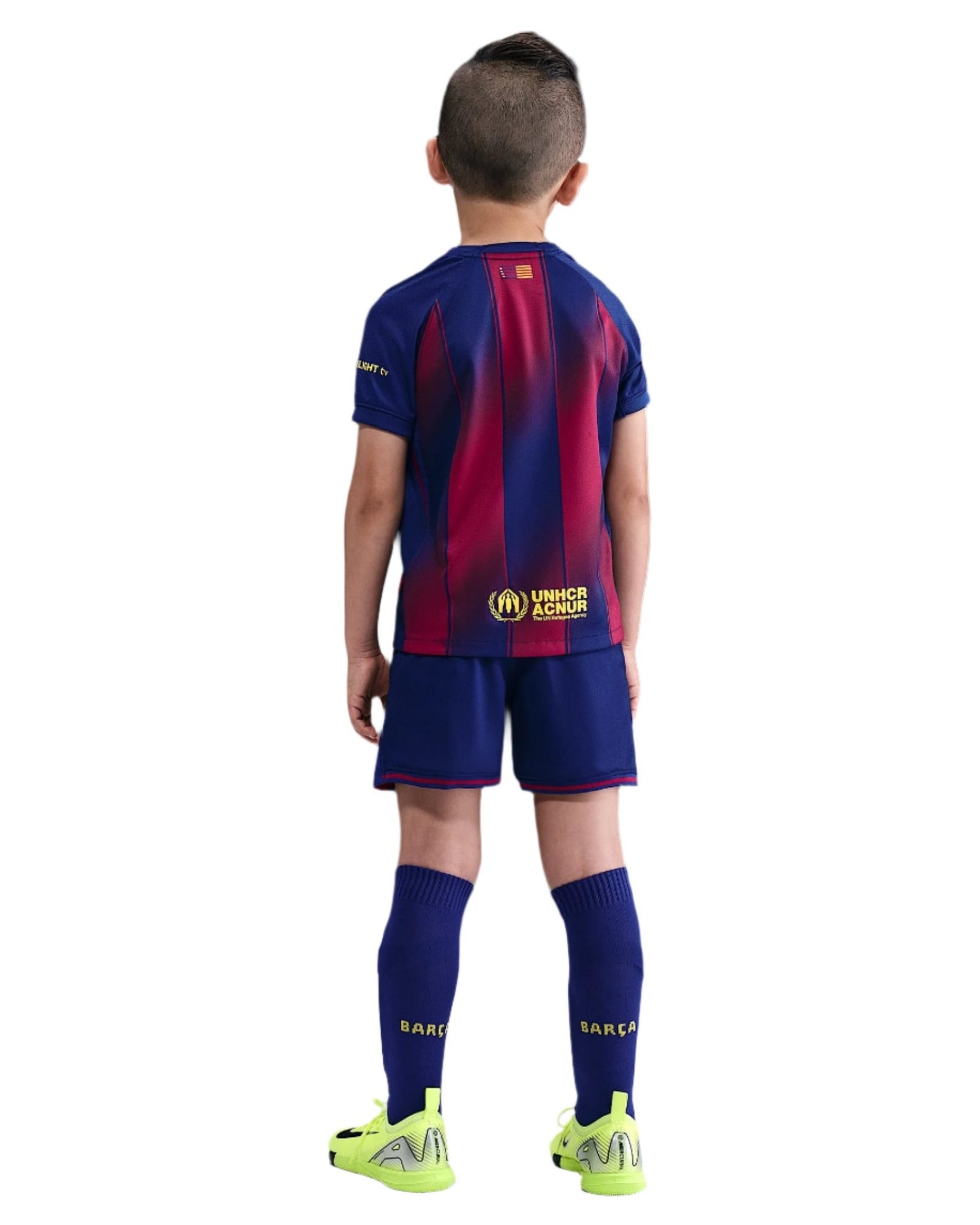 Nike Barcelona Little Kids 3 - Piece Home Kit 25/26 (Deep Royal Blue/Midwest Gold) | SoccerWearhouse