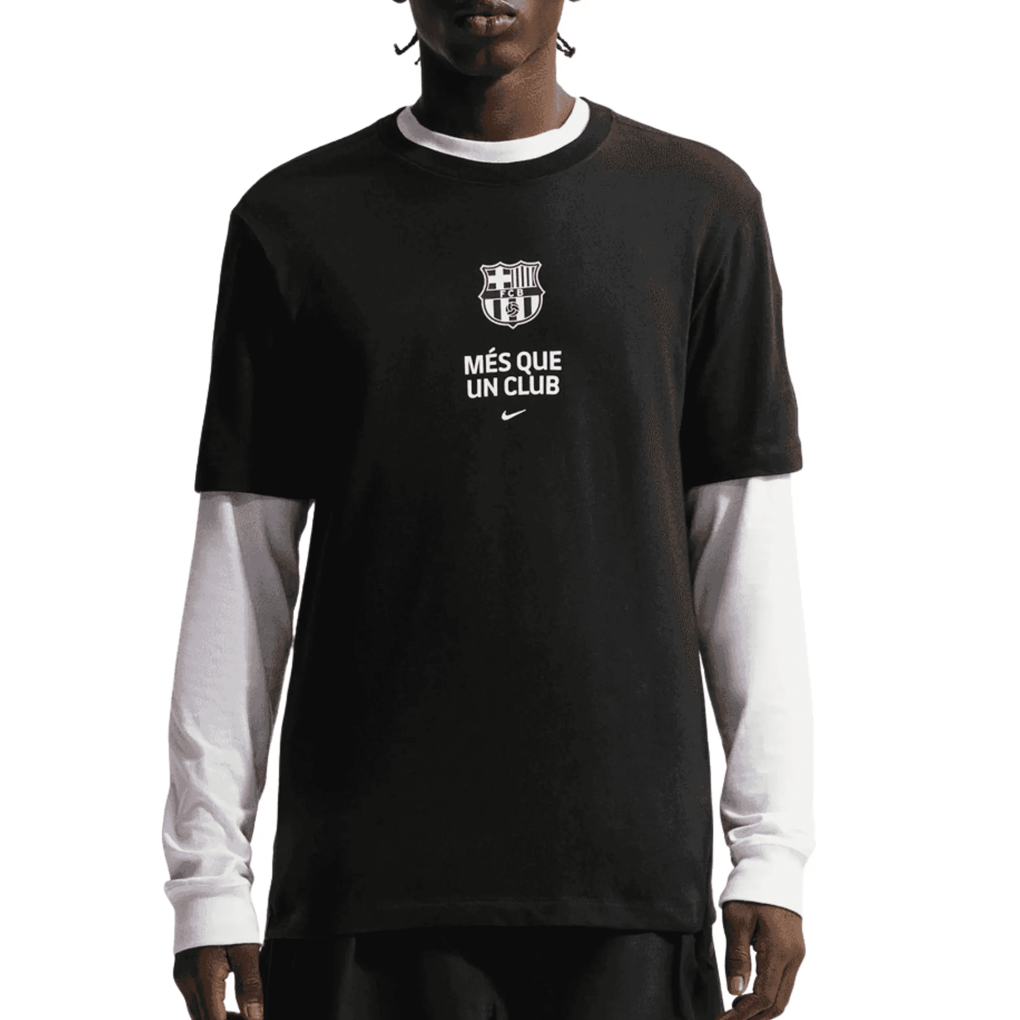 Nike Barcelona Mes Que Un Club T-Shirt (Black) Nike Barcelona Mes Que Un Club T-Shirt (Black)