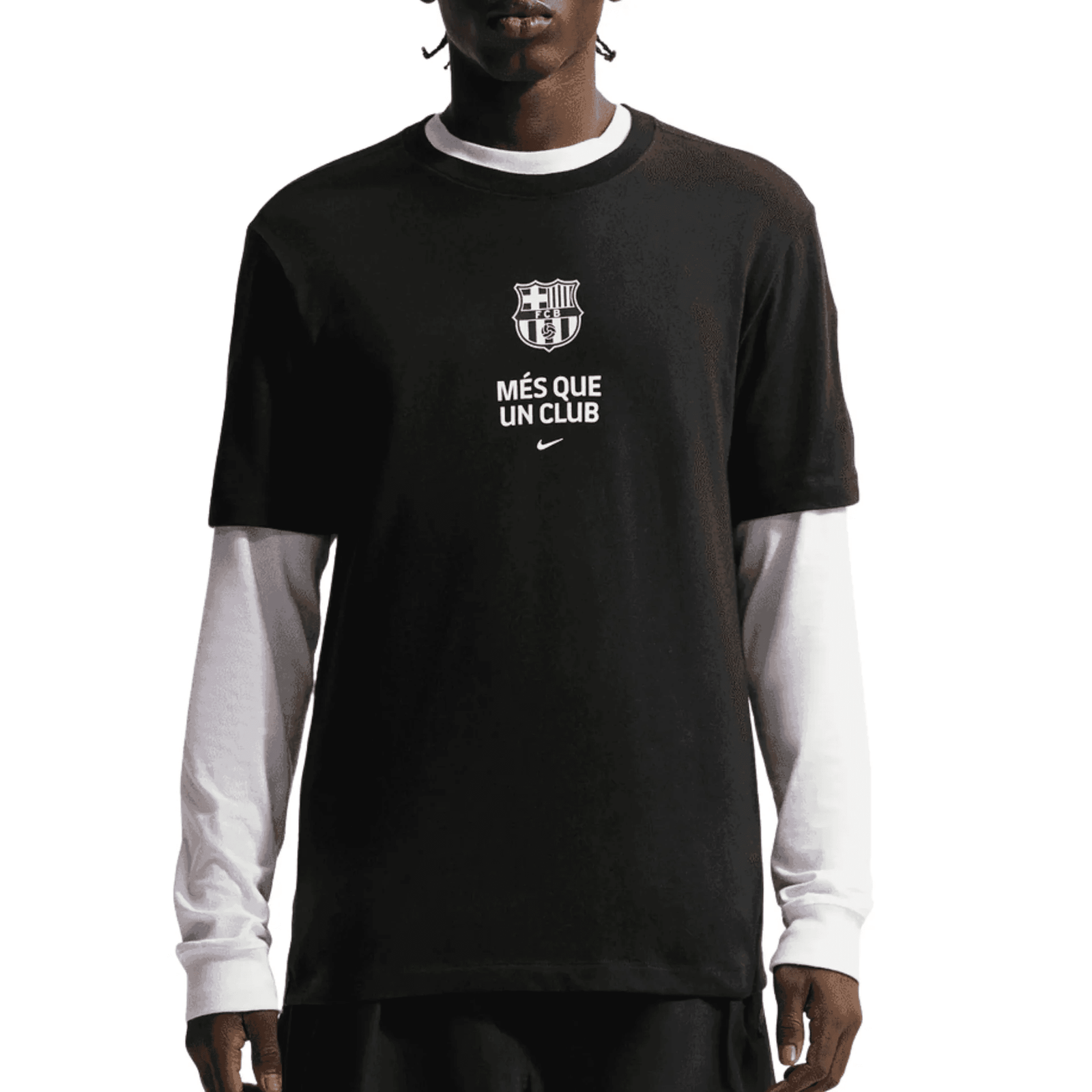 Nike Barcelona Mes Que Un Club T-Shirt (Black) | SoccerWearhouse