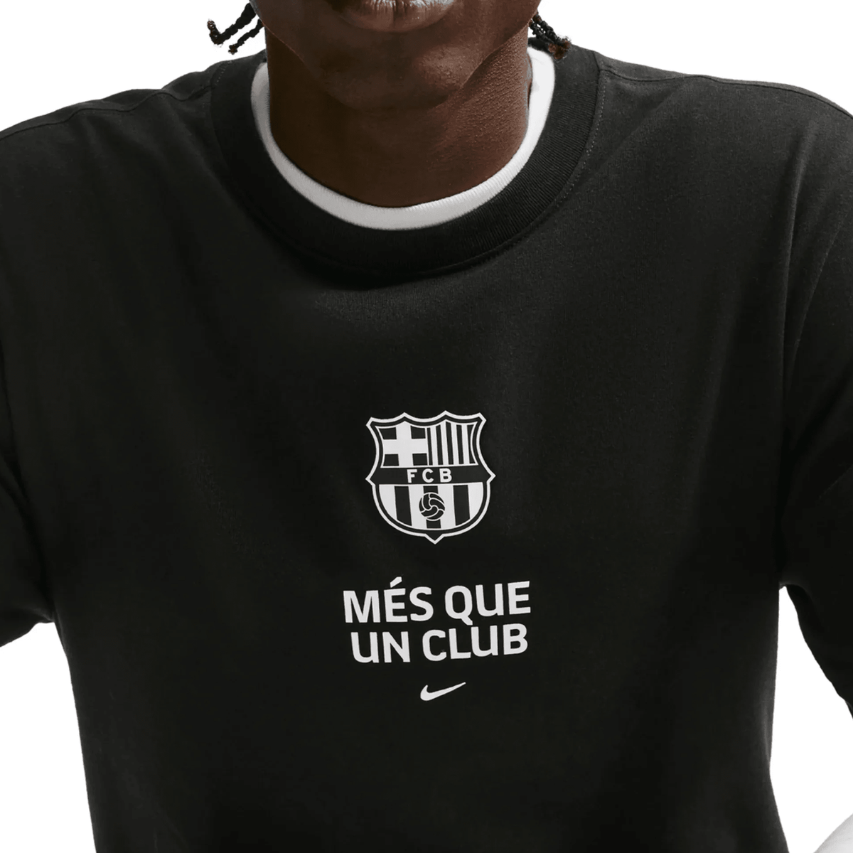 Nike Barcelona Mes Que Un Club T-Shirt (Black) | SoccerWearhouse