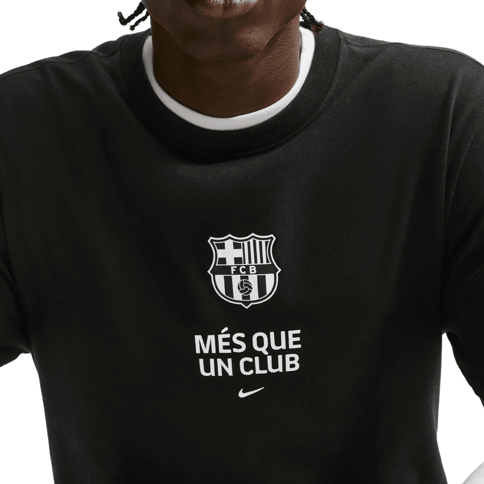 Nike Barcelona Mes Que Un Club T-Shirt (Black) | SoccerWearhouse