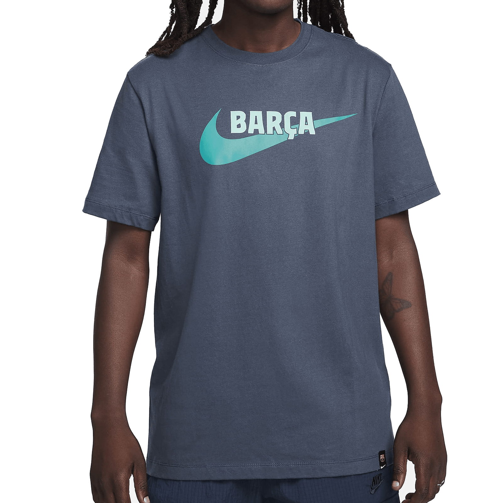 Nike Barcelona Swoosh T-Shirt 23/24 (Thunder Blue) | SoccerWearhouse