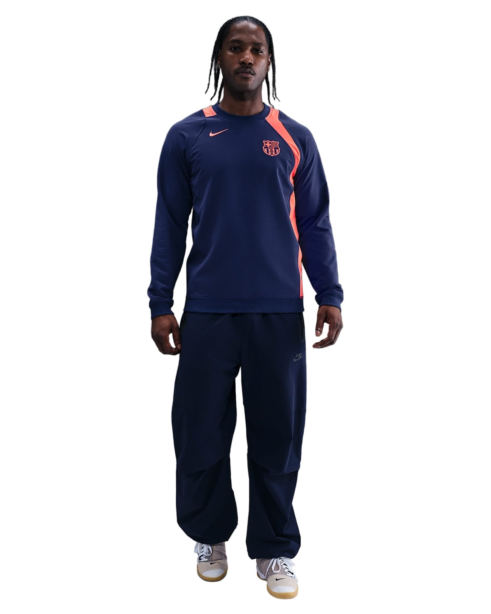 Nike Barcelona Third Total 90 Crew Neck Top 25/26 (Midnight Navy/Brigh