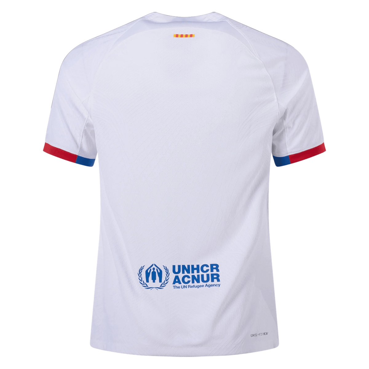 Nike Barcelona Vaporknit Match Away Jersey 23/24 (White/Royal Blue) | SoccerWearhouse