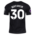 Nike Bentancur Tottenham Hotspur Authentic Away Jersey 25/26 w/ EPL Patch (Black/Iron)