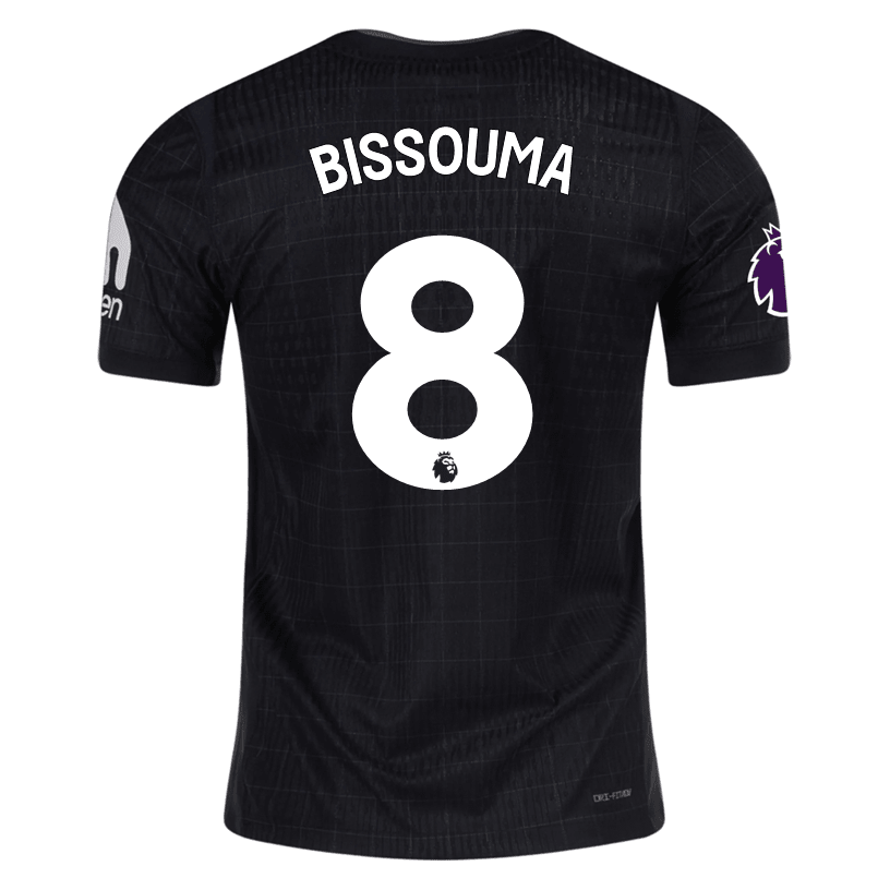 Nike Bissouma Tottenham Hotspur Authentic Away Jersey 25/26 w/ EPL Patch (Black/Iron) | SoccerWearhouse