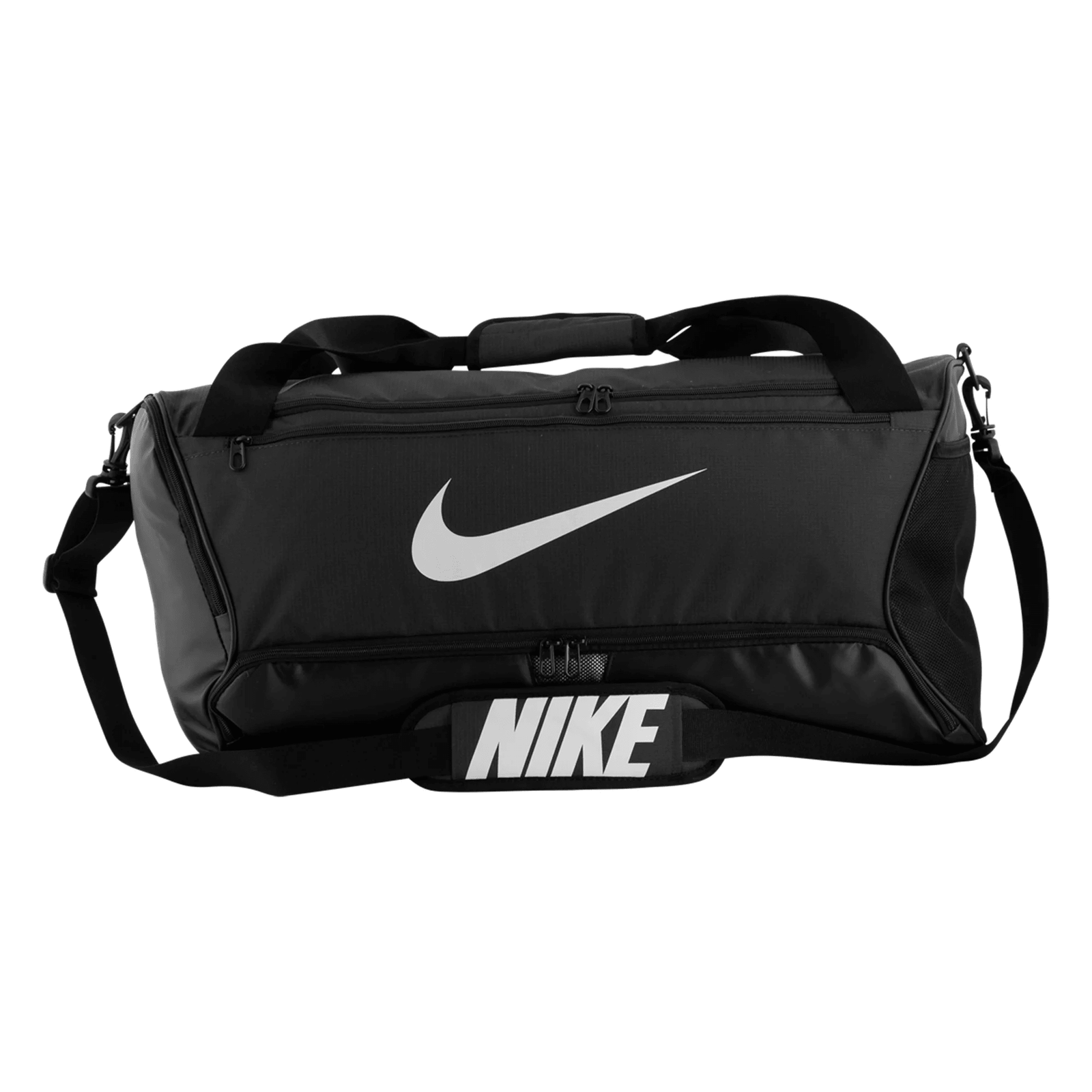 Nike Brasilia 9.5L Training Duffel Bag (Black/White) | SoccerWearhouse