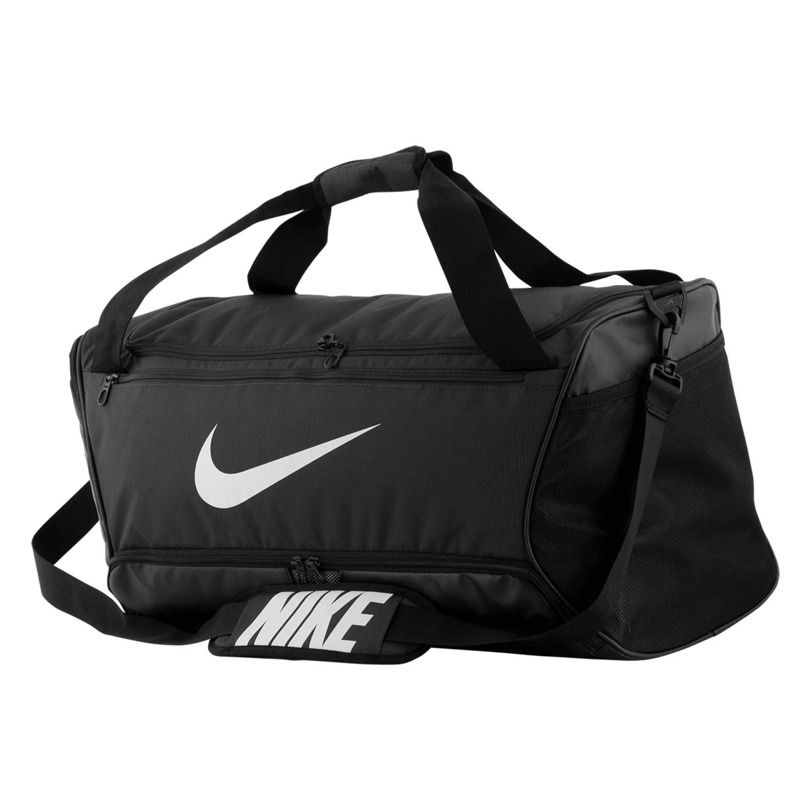 Nike Brasilia 9.5L Training Duffel Bag (Black/White) | SoccerWearhouse