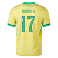 Nike Brazil Authentic Bruno Guimarães Home Jersey 24/25 (Dynamic Yellow/Lemon Chiffon/Green Spark)