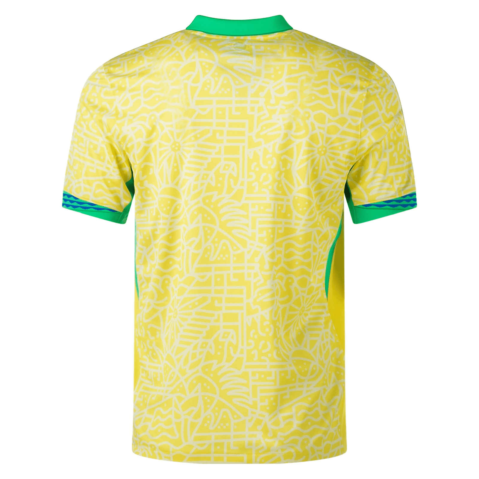 Nike Brazil Authentic Home Jersey 24/25 (Dynamic Yellow/Lemon Chiffon/Green Spark) | SoccerWearhouse