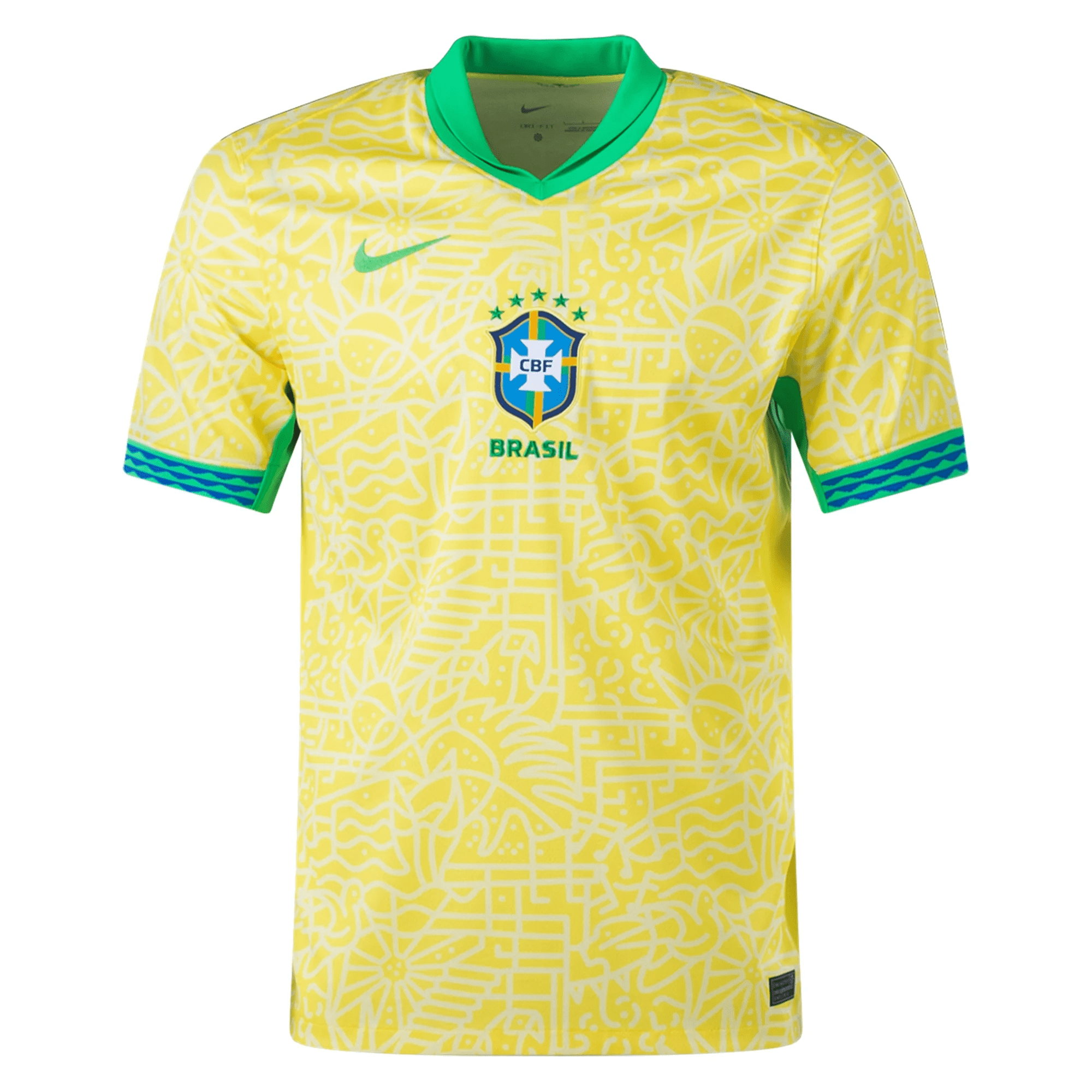 NIKE ブラジル代表 ユニフォーム 長袖 黄色 CBF BRASIL Nike Brazil Authentic Home Jersey 24/25 (Dynamic Yellow/Lemon Chiffon/