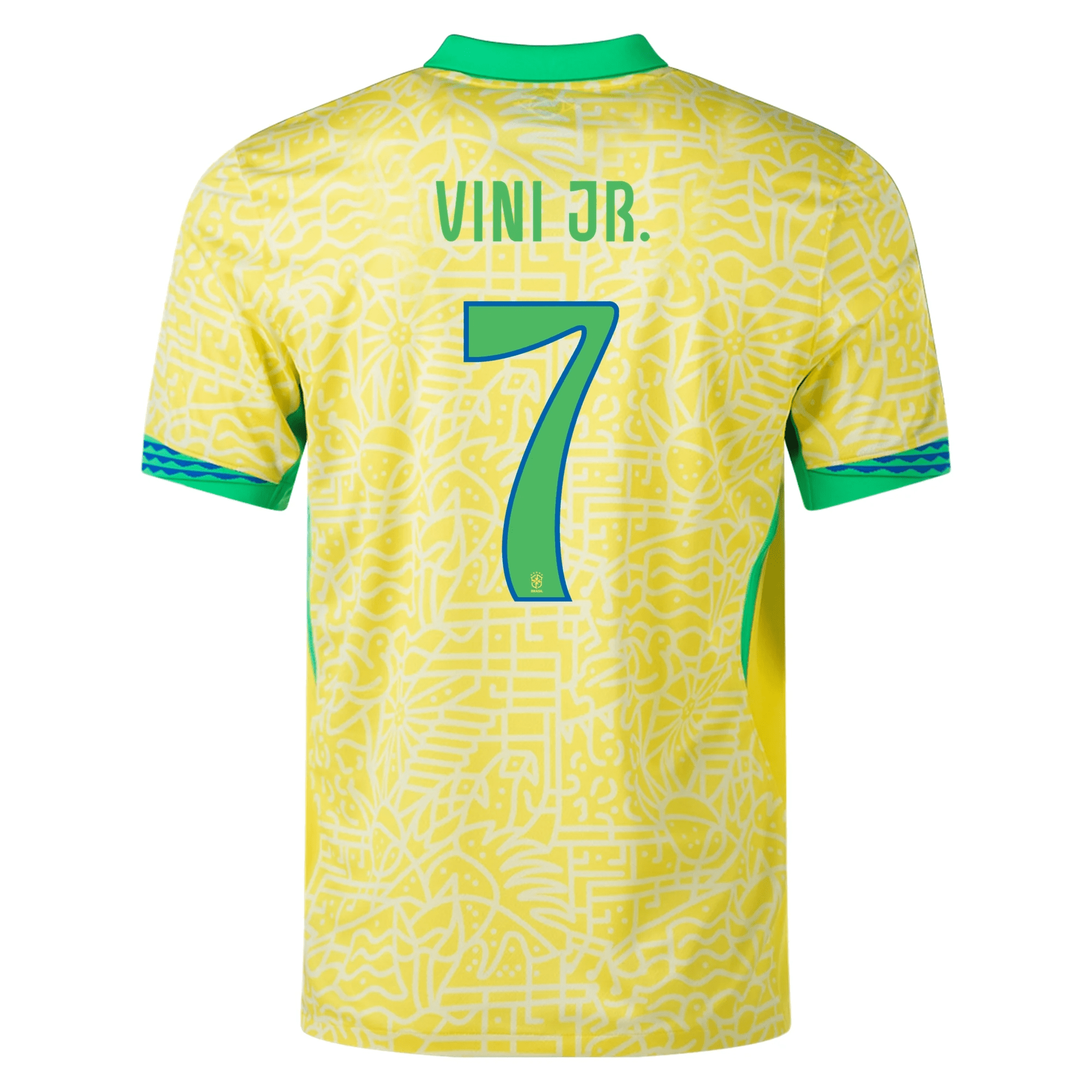 Nike Brazil Authentic Vini Jr. Home Jersey 24/25 (Dynamic Yellow/Lemon