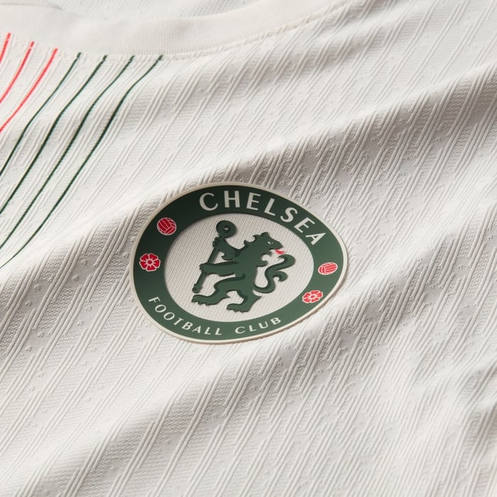Nike Chelsea Authentic Away Jersey w/ Club World Cup Patches 25/26 (Phantom/Speed Red/Galactic Jade) | SoccerWearhouse