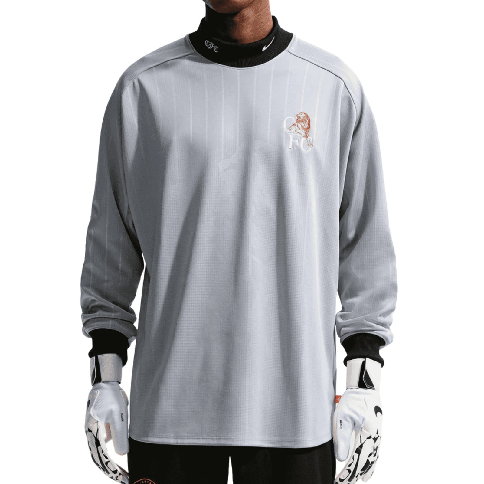 Nike Chelsea Authentic Goalkeeper Jersey 25/26 (Wolf Grey/Turf Orange/Pitch Blue/White) | SoccerWearhouse