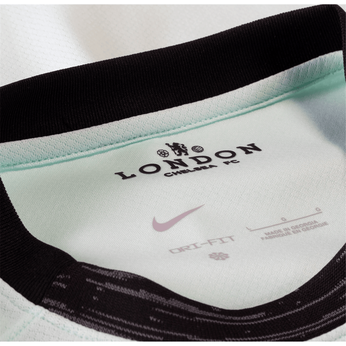 Nike Chelsea Colwill Third Jersey w/ EPL + No Room For Racism Patches 23/24 (Mint Foam/Black) | SoccerWearhouse