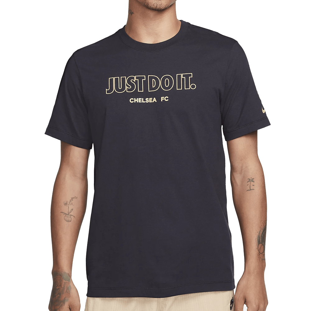 Nike Chelsea Just Do It T-Shirt 23/24 (Pitch Blue/Gold) | SoccerWearhouse