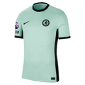 Nike Chelsea Third Jersey w/ EPL + No Room For Racism Patches 23/24 (Mint Foam/Black)