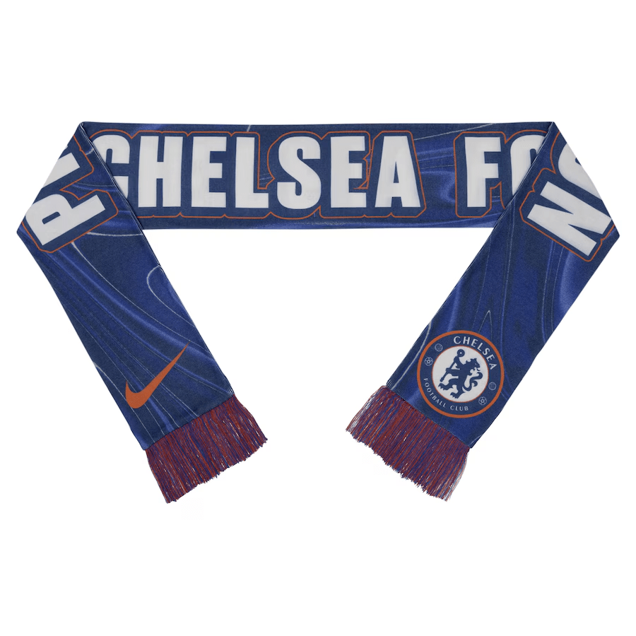 Nike Chelsea Verbiage Scarf 24/25 (Blue/Orange) | SoccerWearhouse