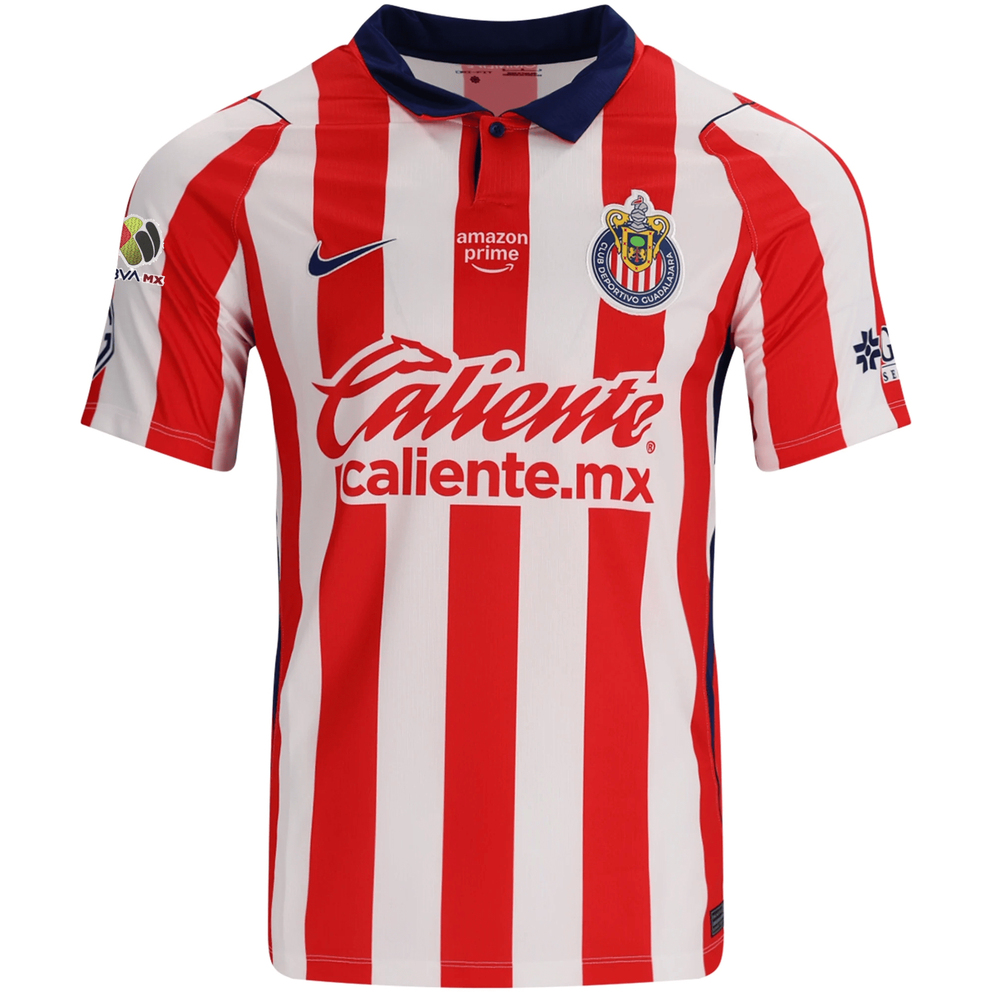 Nike Chivas Home Jersey w/ Liga MX Patch 26/27 (White/Speed Red/Loyal Blue)