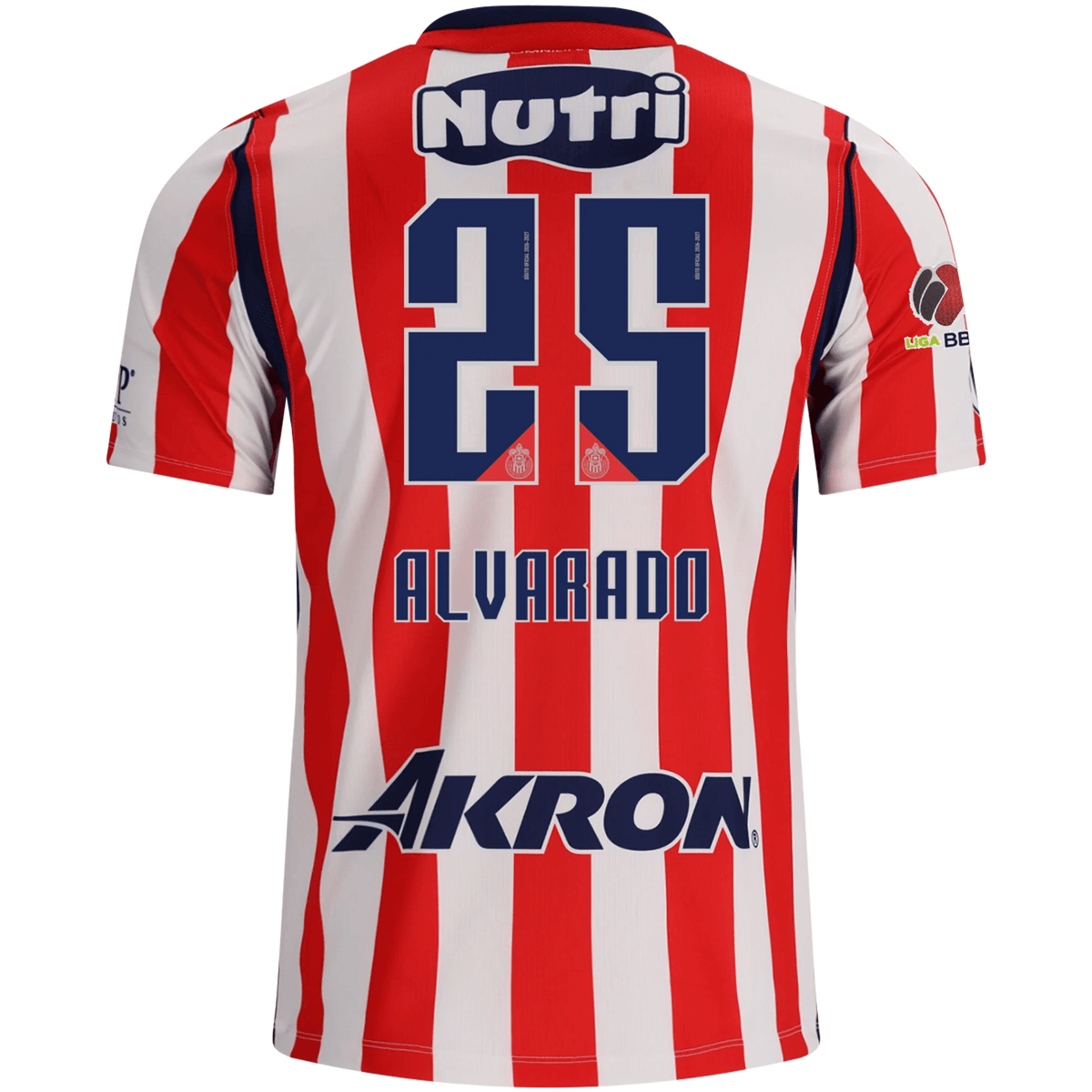 Nike Chivas Roberto Alvarado Home Jersey w/ Liga MX Patch 26/27 (White/Speed Red/Loyal Blue) | SoccerWearhouse