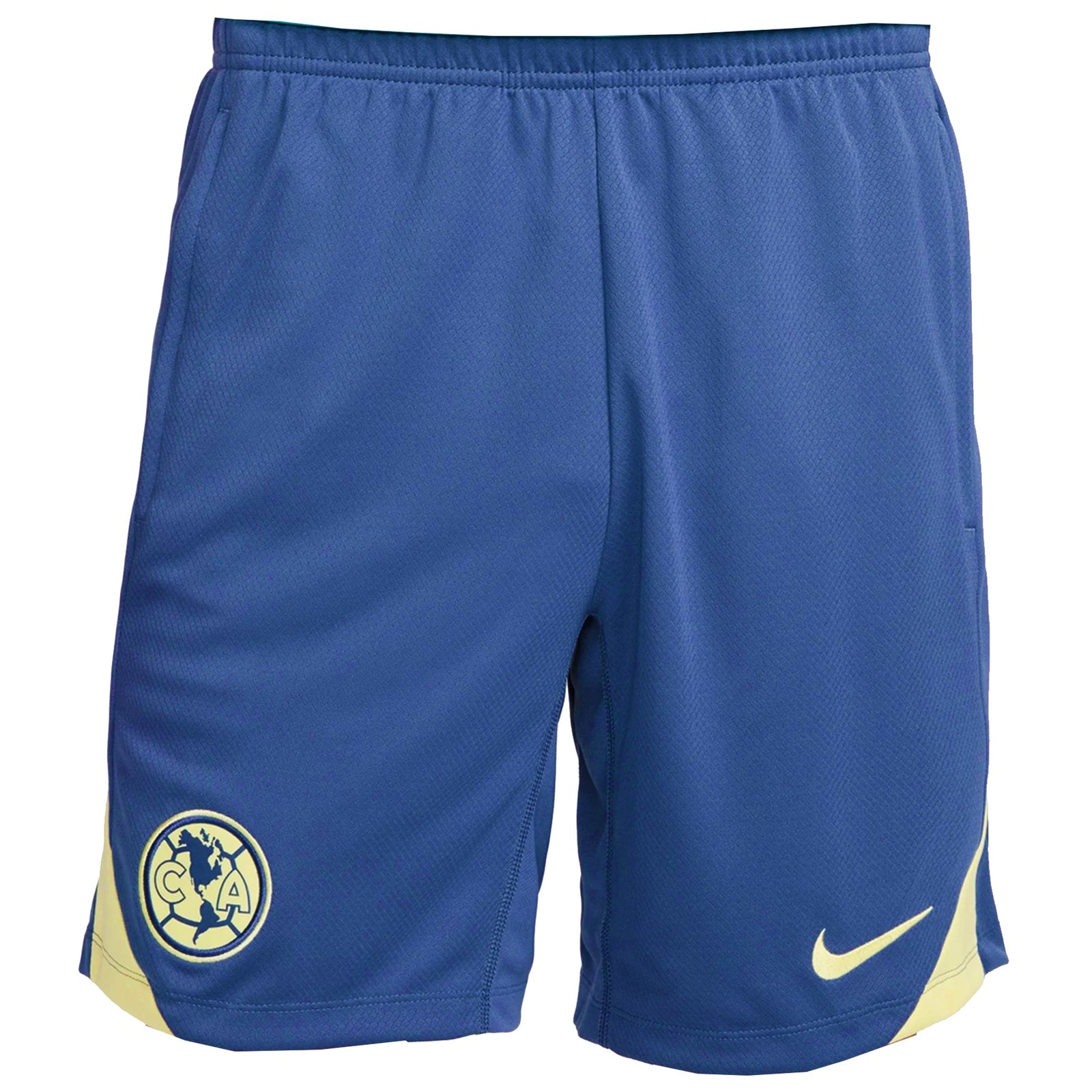 Nike Club America 24/25 Strike Training Shorts (Blue/Yellow) | SoccerWearhouse