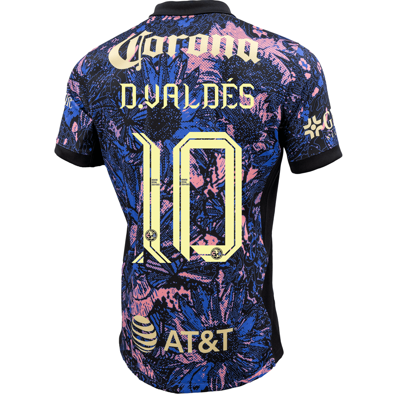 Nike Club America Diego Valdés Third Jersey 24/25 (Medium Blue/Black/Lemon Chiffon) | SoccerWearhouse