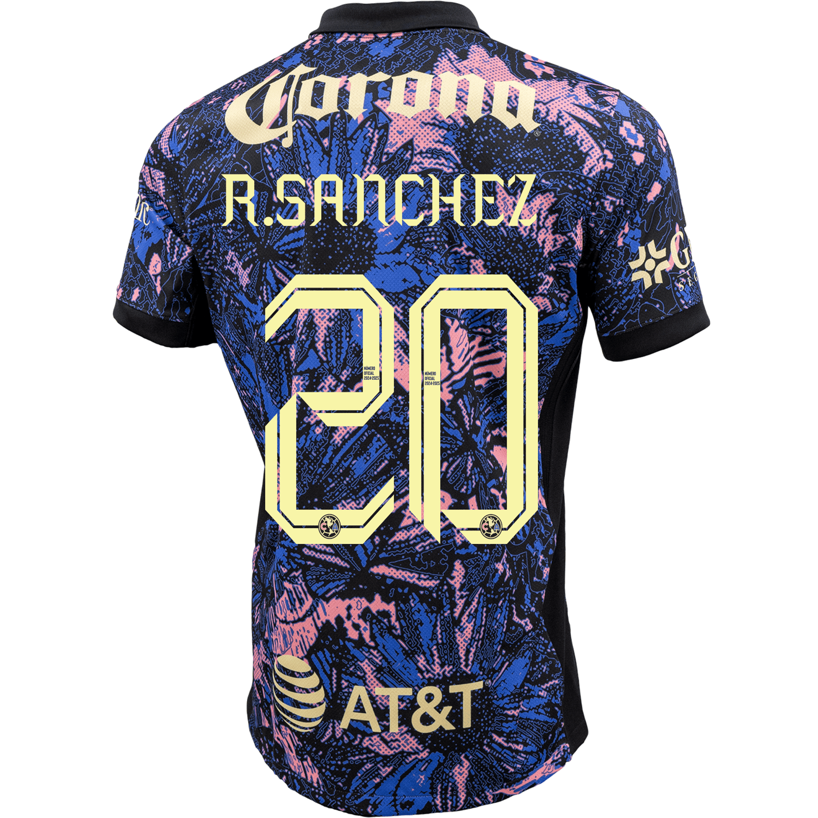 Nike Club America Richard Sánchez Third Jersey 24/25 (Medium Blue/Black/Lemon Chiffon) | SoccerWearhouse
