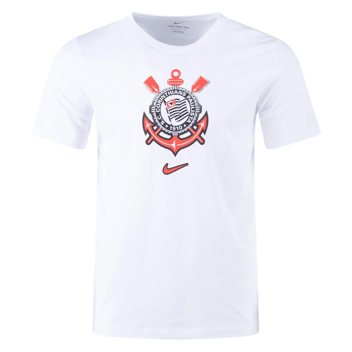 Nike Corinthians Crest T-Shirt 24/25 (White) | SoccerWearhouse
