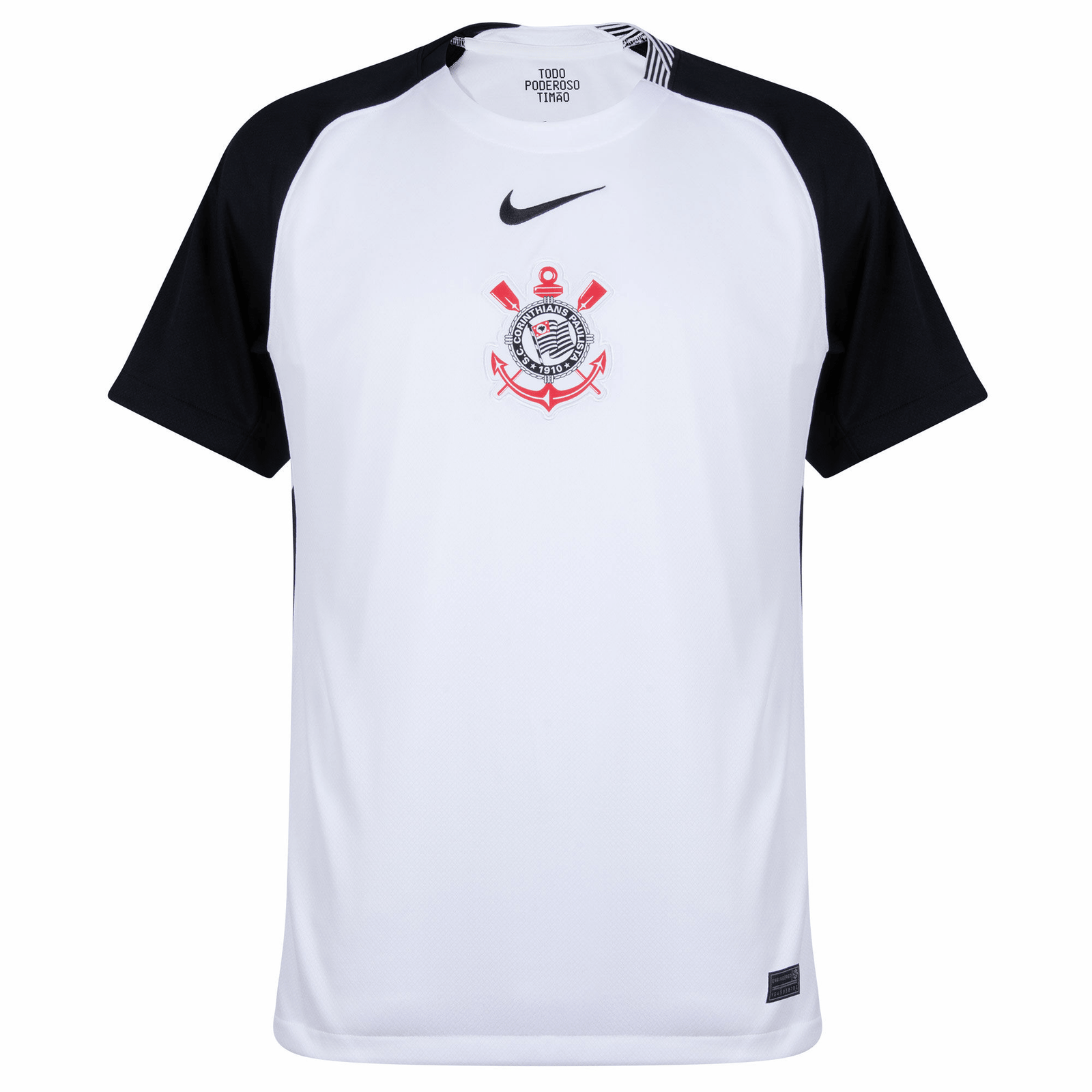 Nike Corinthians Home Jersey 25/26 (White/Black) | SoccerWearhouse