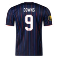 Nike Damion Downs United States Away Jersey 25/26 w/ Gold Cup Patch 2025 (Obsidian/Challenge Red)