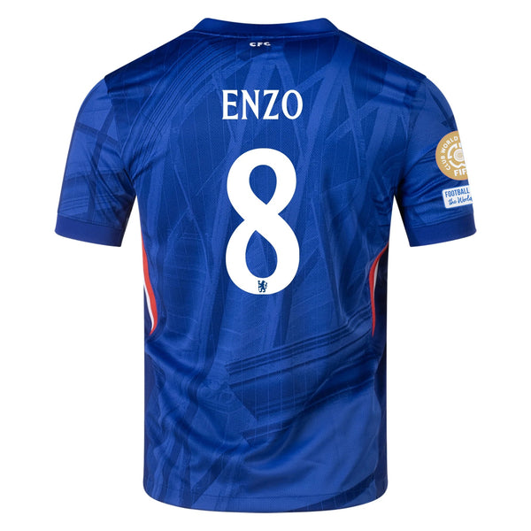 Nike Enzo Fernandez Chelsea Home Jersey w/ Club World Cup Champion Pat
