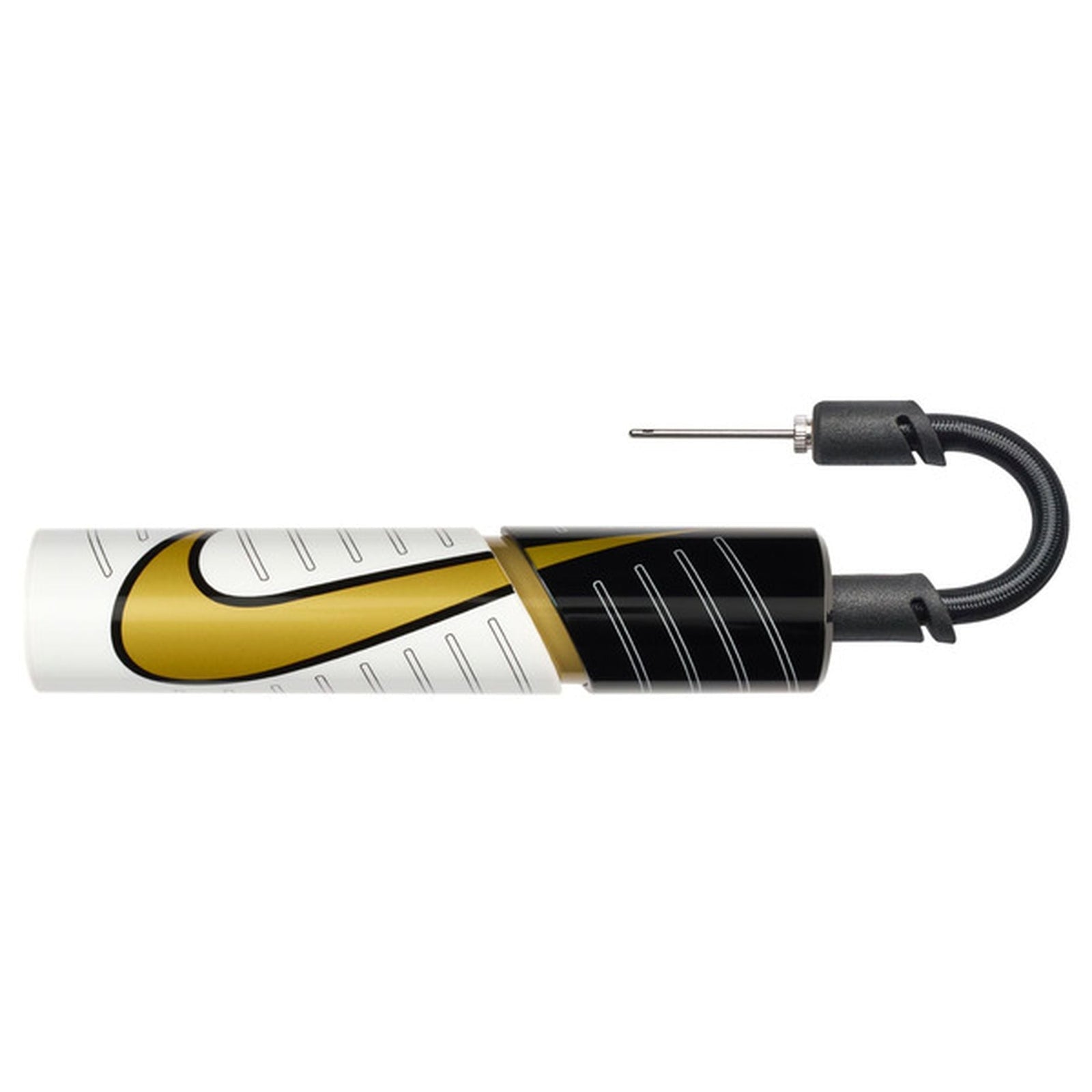 Nike Essential Ball Pump (White/Gold Metallic/Black) | SoccerWearhouse