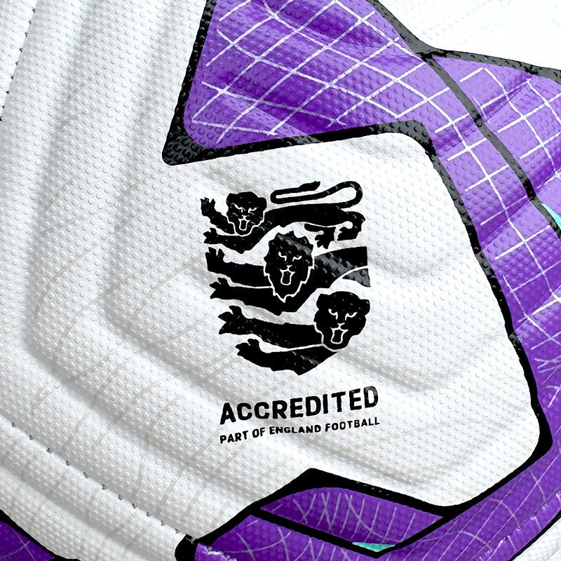 Nike FA England Academy Soccer Ball (White/Wild Berry/Teal) | SoccerWearhouse