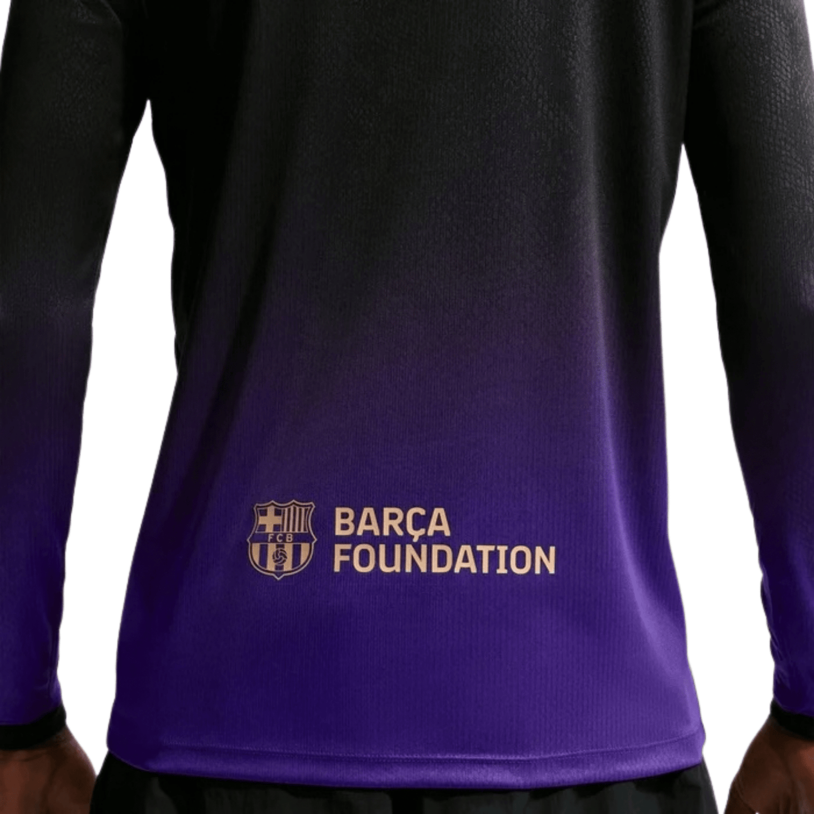 Nike FC Barcelona 26/27 Long Sleeve Away Soccer Jersey (Purple/Metallic Gold) | SoccerWearhouse