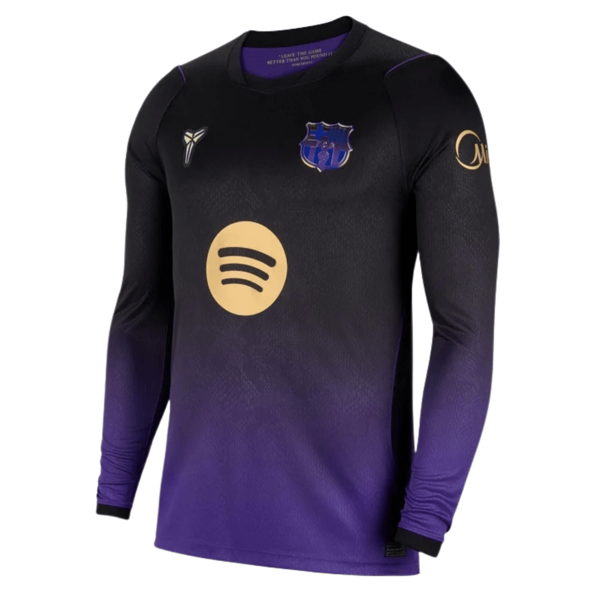 Nike FC Barcelona 26/27 Long Sleeve Away Soccer Jersey (Purple/Metallic Gold) | SoccerWearhouse