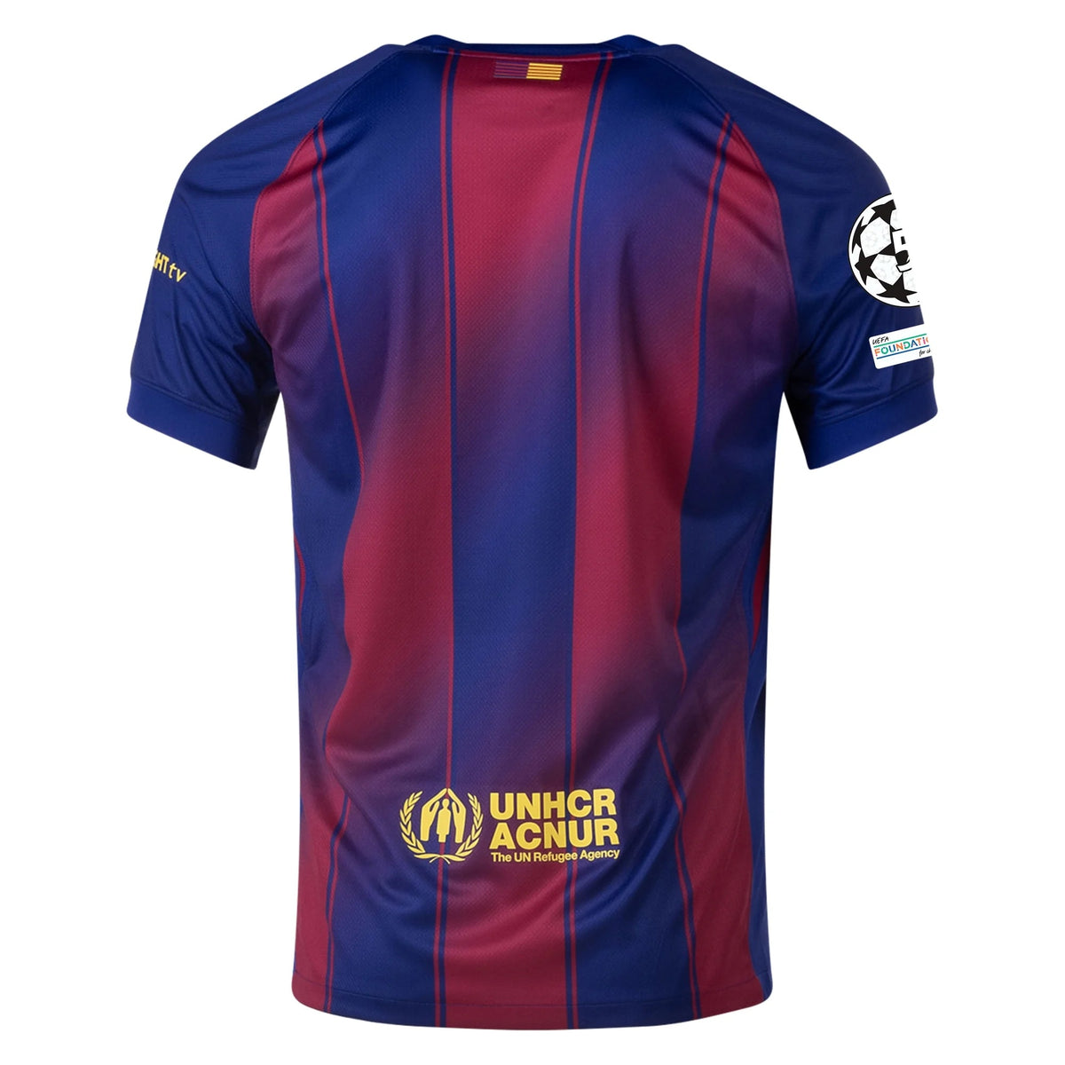 Nike FC Barcelona Home Jersey 25/26 w/ Champions League Patches (Deep Royal Blue/Midwest Gold) | SoccerWearhouse