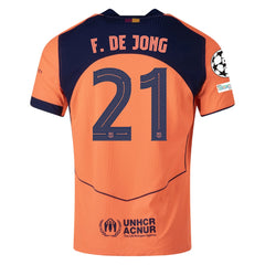 Nike Frenkie De Jong FC Barcelona Third T90 Authentic Jersey 25/26 w/