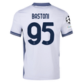 Nike Inter Milan Alessandro Bastoni Away Jersey w/ Champions League + Scudetto Patch 24/25 (Summit White/Iris Whisper)