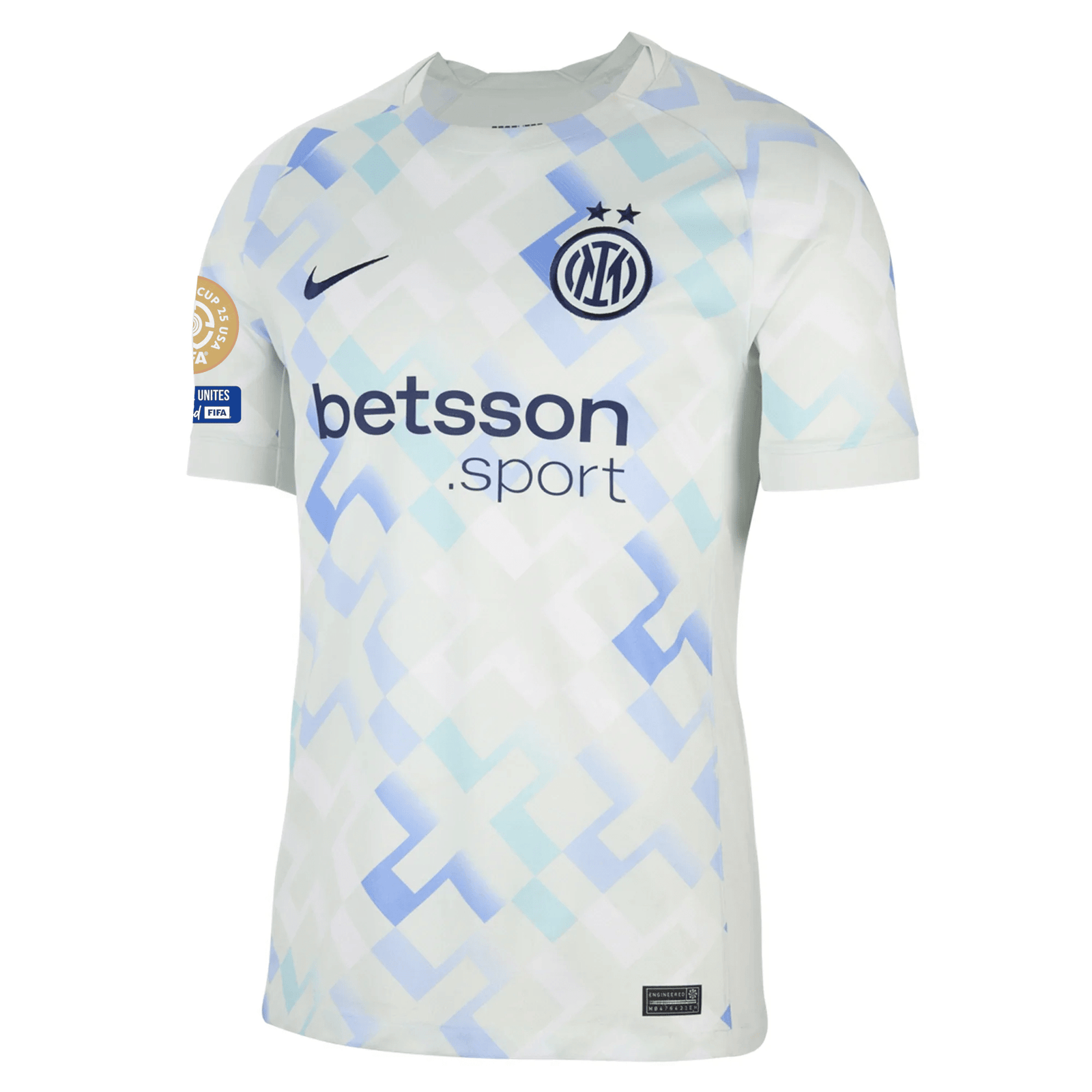 Nike Inter Milan Away Jersey w/ Club World Cup Patches 25/26 (Ghost Aqua/White/Blue Void) | SoccerWearhouse