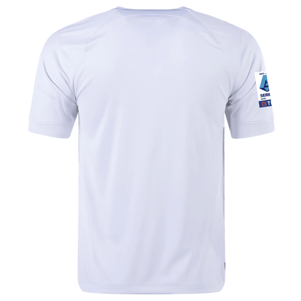Nike Inter Milan Away Jersey w/ Series A + Copa Italia Patches 23/24 (White/Lyon Blue) | SoccerWearhouse