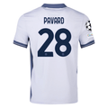 Nike Inter Milan Benjamin Pavard Away Jersey w/ Champions League + Scudetto Patch 24/25 (Summit White/Iris Whisper)