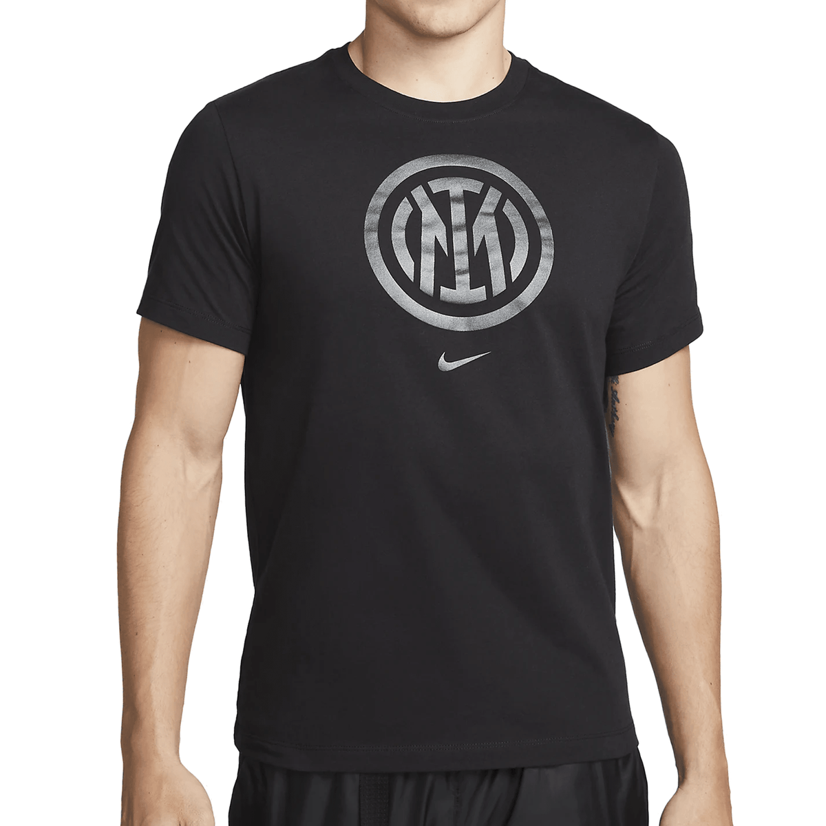 Nike Inter Milan Crest T-Shirt 23/24 (Black/Black) | SoccerWearhouse