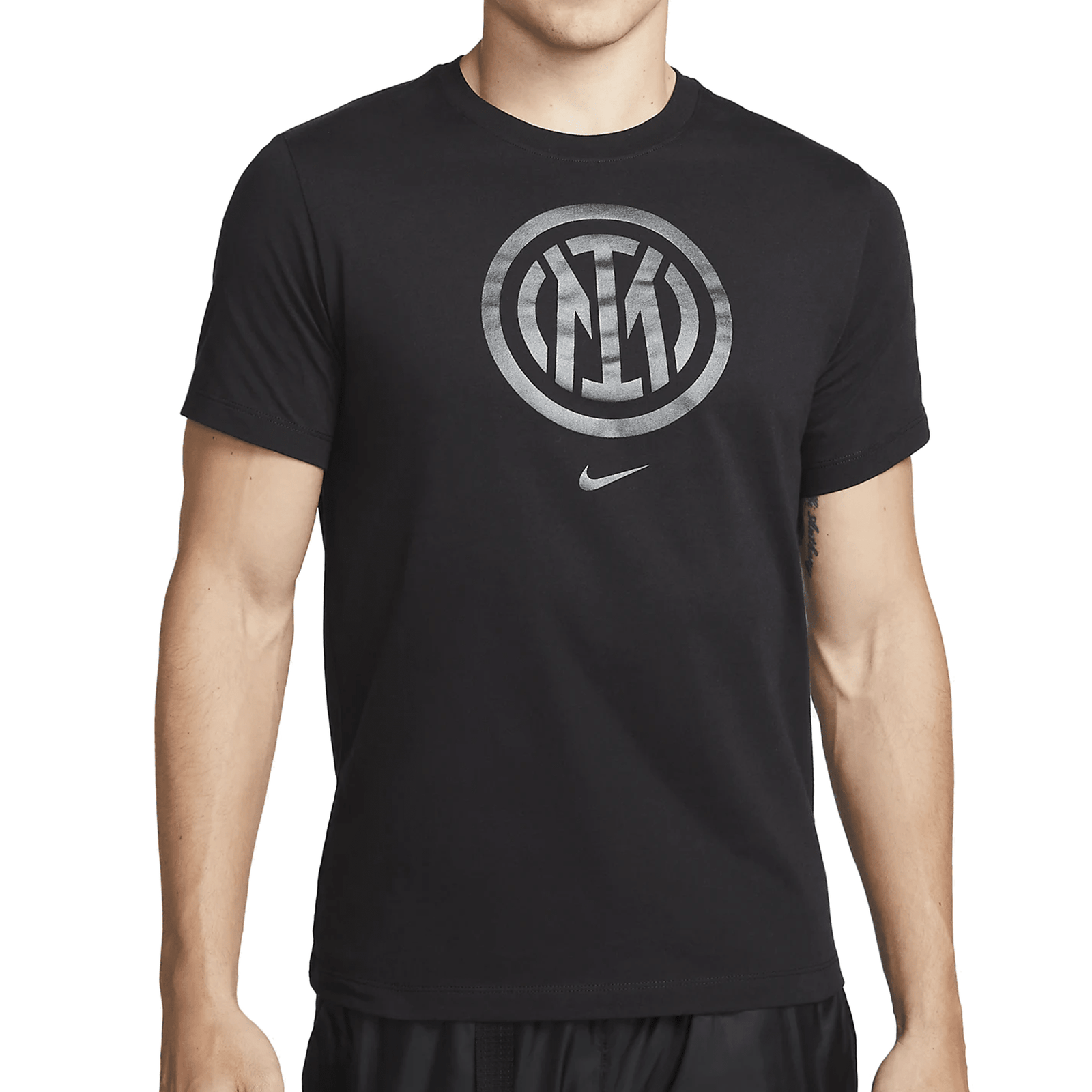 Nike Inter Milan Crest T-Shirt 23/24 (Black/Black) | SoccerWearhouse