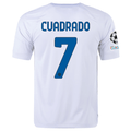 Nike Inter Milan Juan Cuadrado Away Jersey w/ Champions League + Copa Italia Patches 23/24 (White/Lyon Blue)