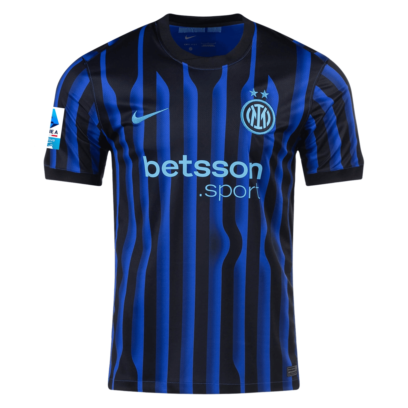 Nike Inter Milan Lautaro Martinez Home Jersey w/ Serie A Patch 25/26 (Lyon Blue/Black/Chlorine Blue) | SoccerWearhouse